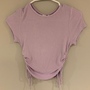 Cropped Ribbed Tee